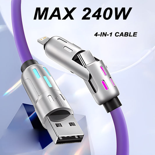 4-in-1 Multi USB Charging Cable FREE SHIPPING ALL OVER UAE